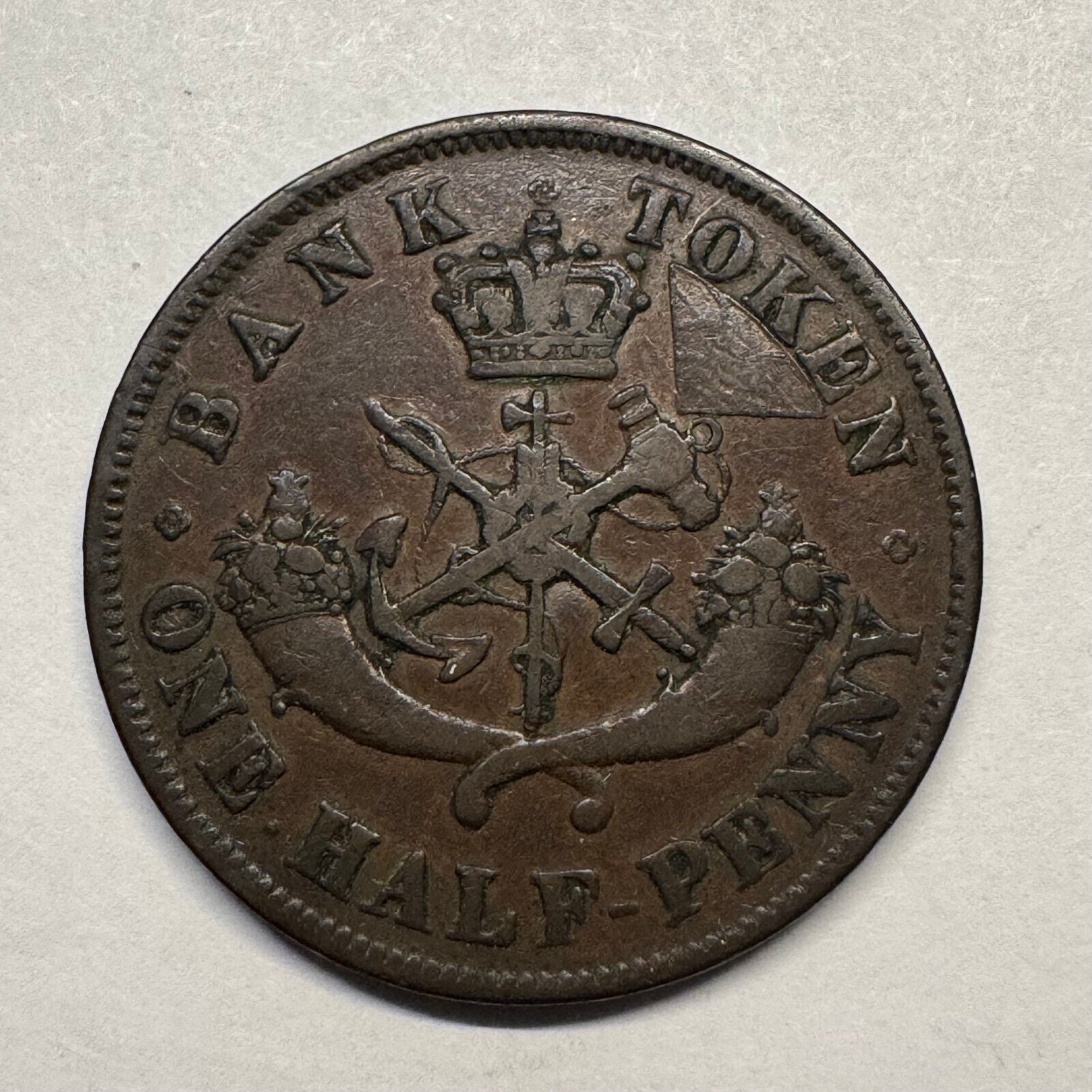 1852 Upper Canada 1/2 Penny - Beautiful Coin - #B-035