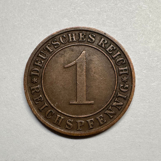 1930 Germany 1 Reichspfennig - Beautiful Coin - #B-019