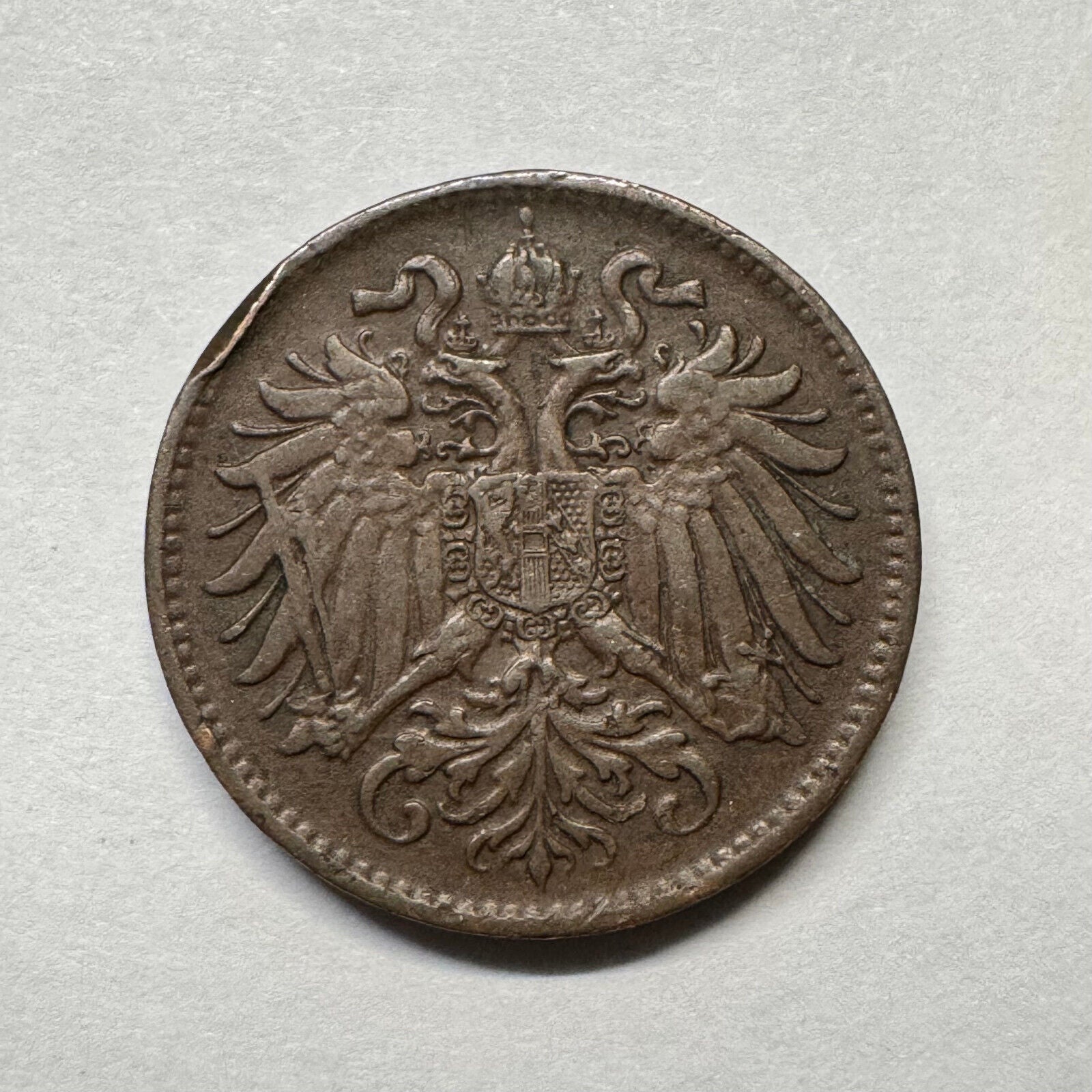 1893 Austria 2 Heller - Beautiful Coin - #B-016