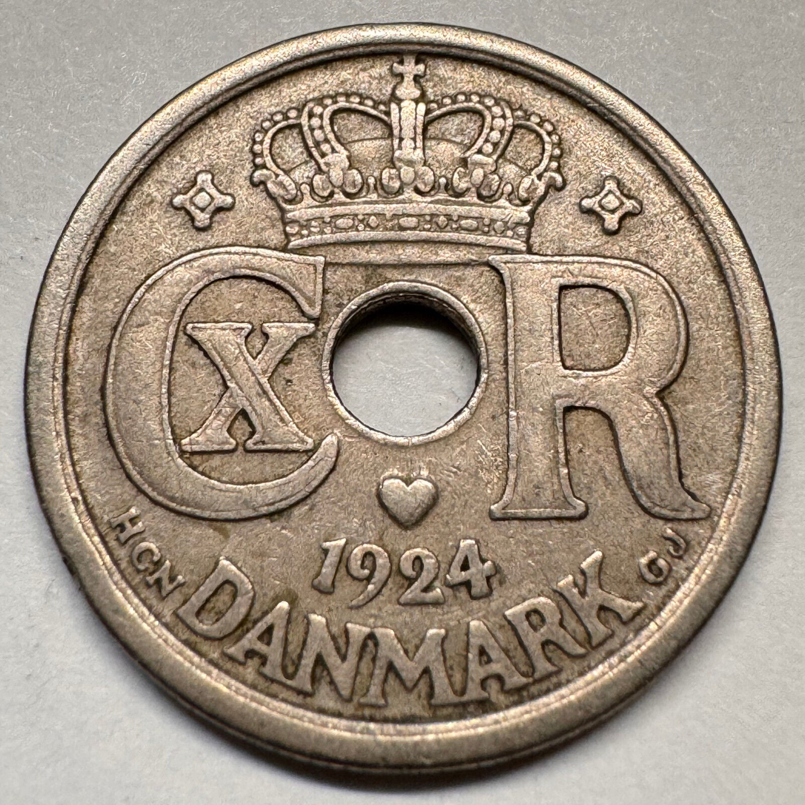 1924 Denmark 25 Ore - Beautiful Coin - #A-045