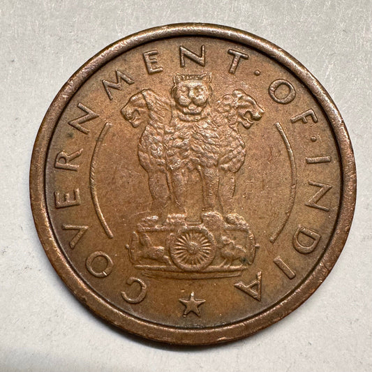 1954 India 1 Pice - Beautiful Coin - #A-016