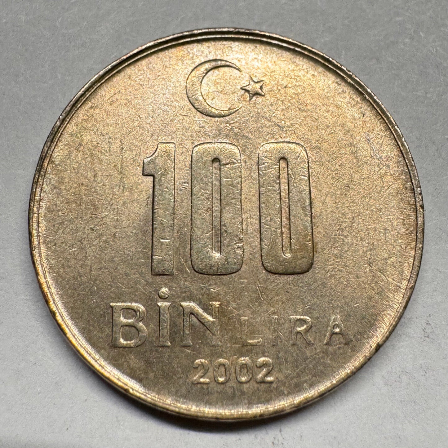 2002 Turkey 100 Bin Lira - Beautiful Coin - #A-029