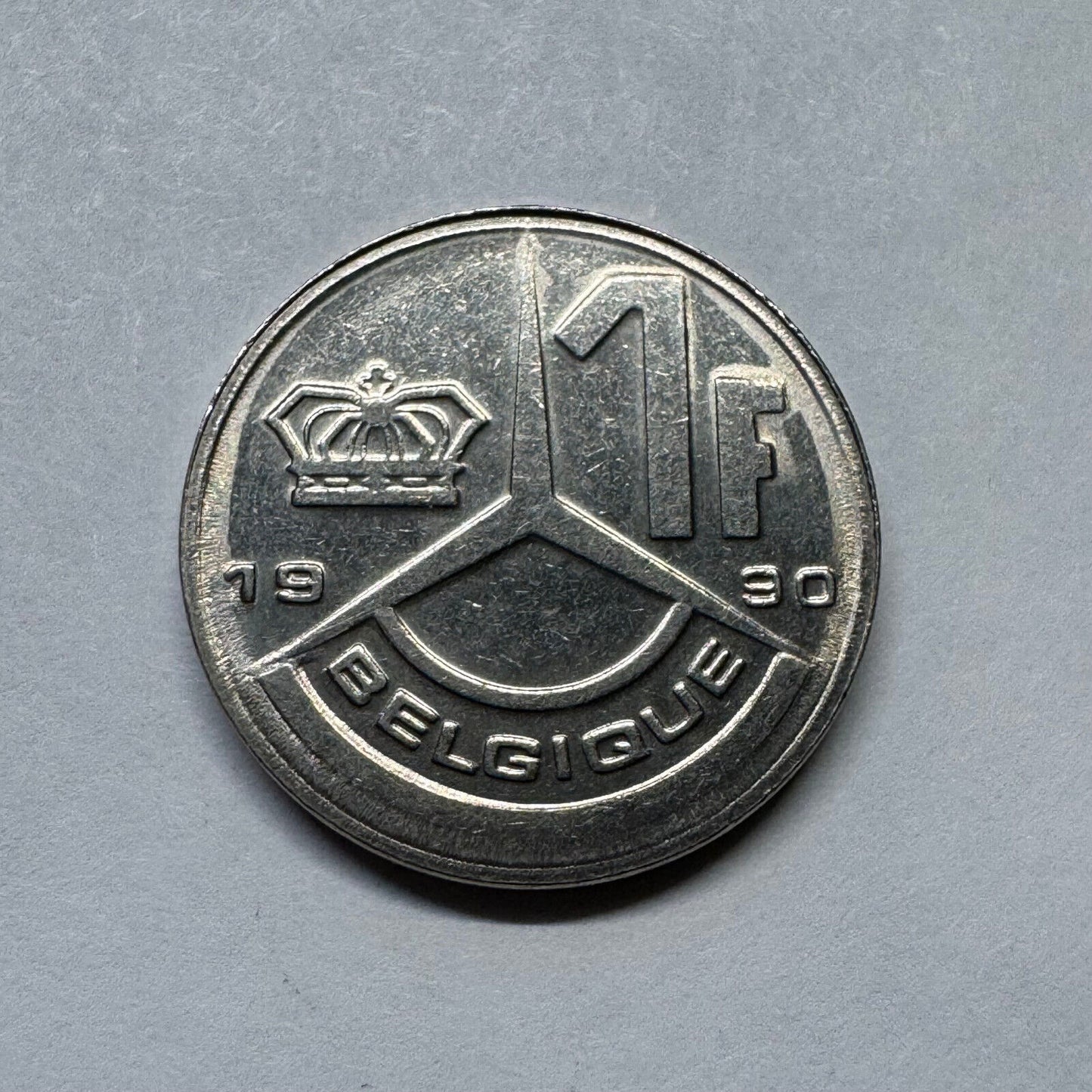 1990 Belgium 1 Franc - Beautiful Coin - #B-034