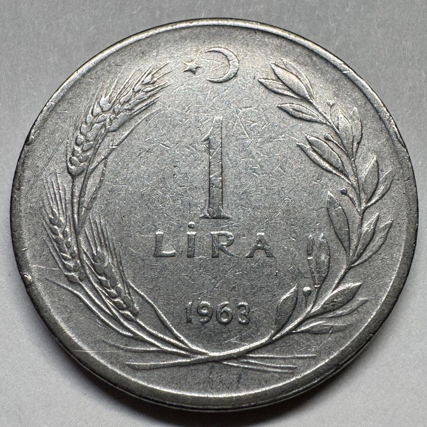 1963 Turkey 1 Lira - Beautiful Coin - #A-083