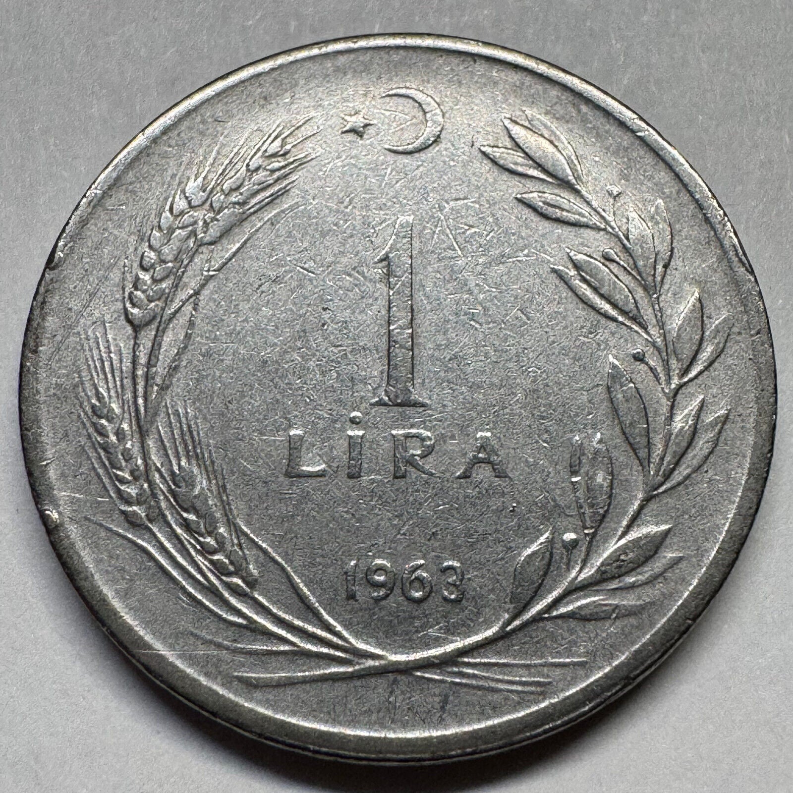 1963 Turkey 1 Lira - Beautiful Coin - #A-083