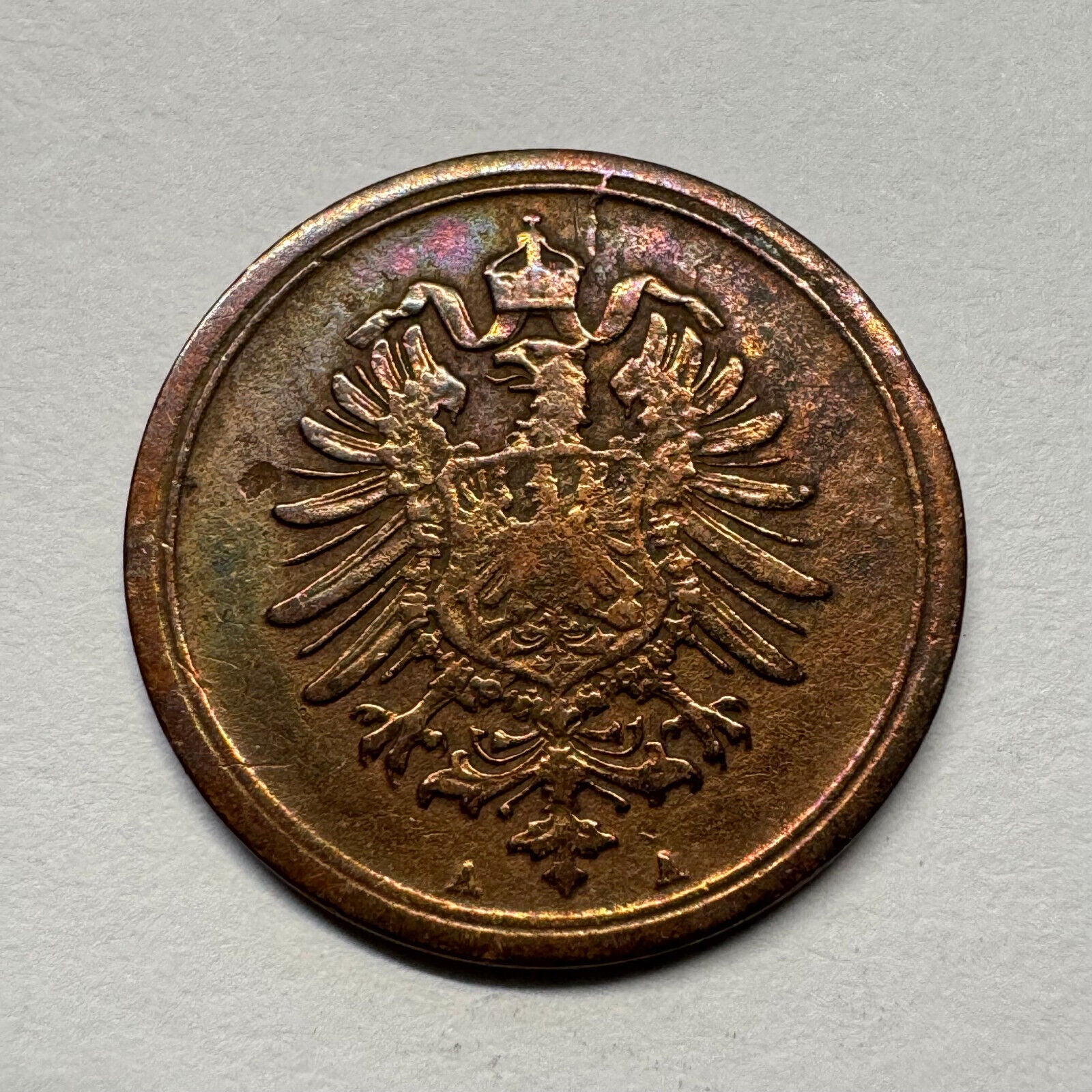 1876 Germany 1 Pfennig - Beautiful Coin - #B-056