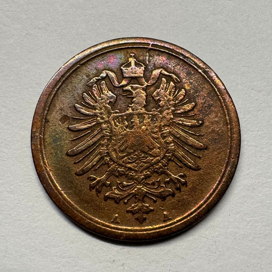 1876 Germany 1 Pfennig - Beautiful Coin - #B-056