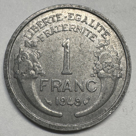 1949 France 1 Franc - Beautiful Coin - #A-080