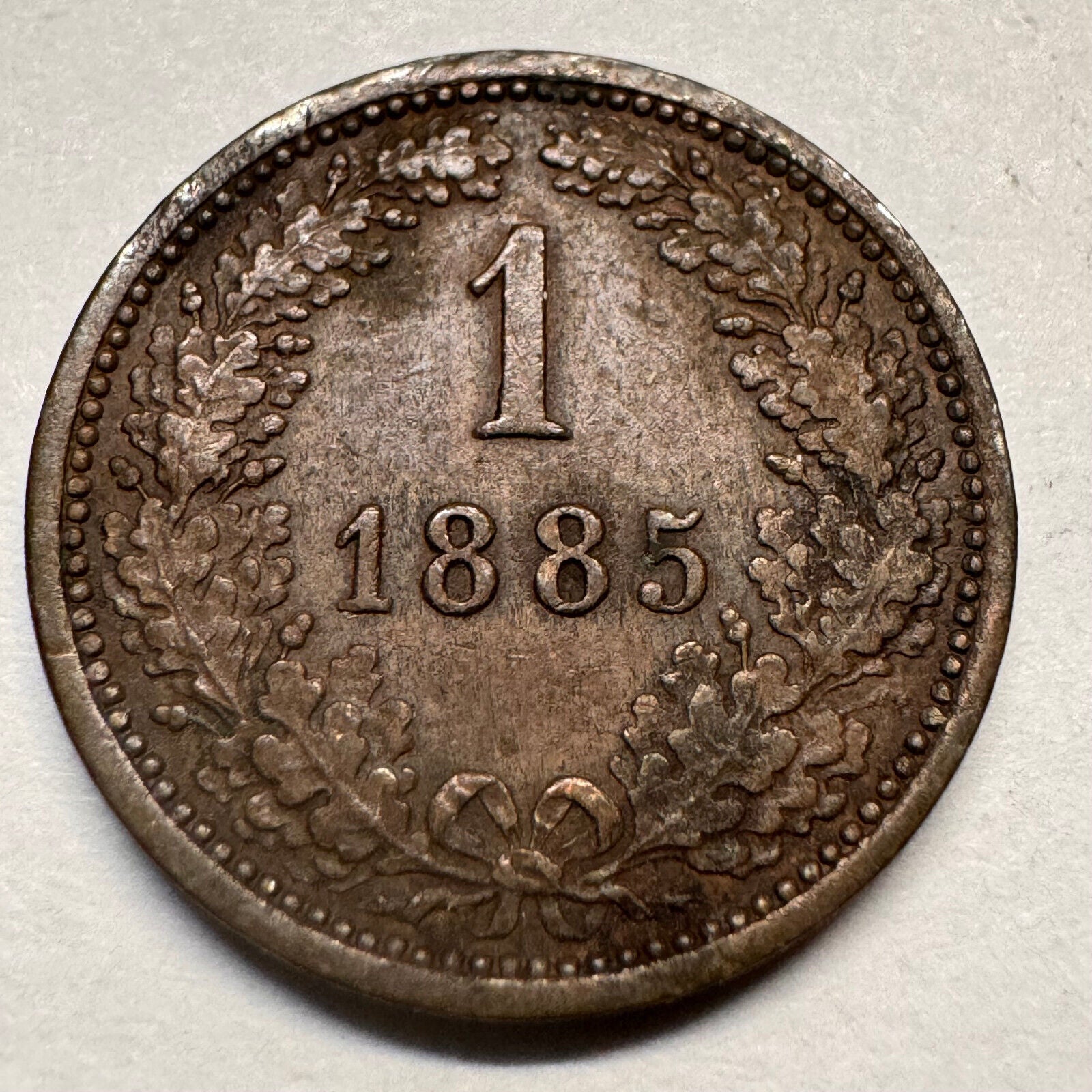 1885 Austria 1 Kreuzer - Beautiful Coin - #A-062
