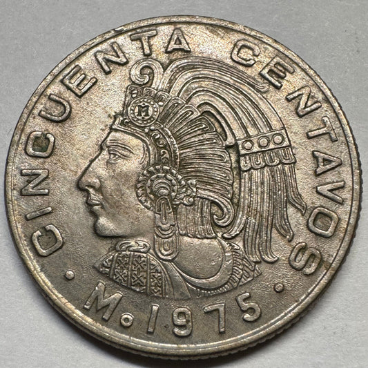 1975 Mexico 50 Centavos - Beautiful Coin - #A-076