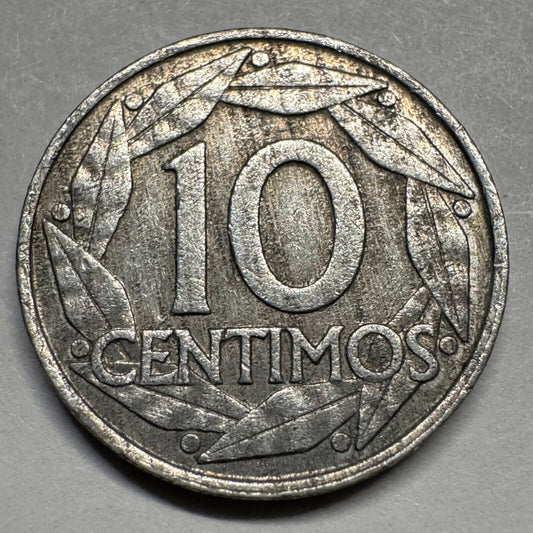 1959 Spain 10 Centimos - Beautiful Coin - #A-068