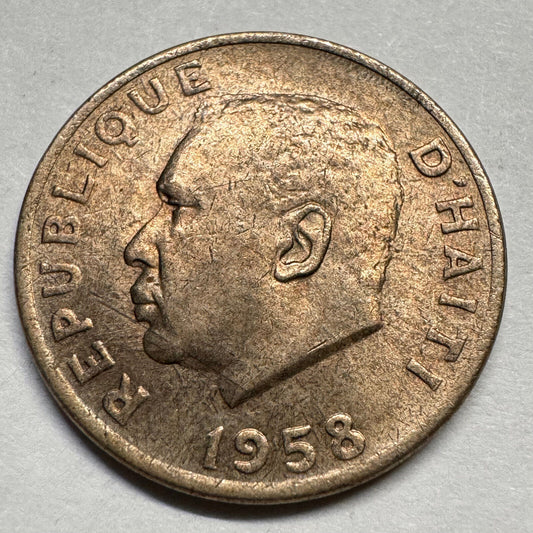1958 Haiti 5 Centimes - Beautiful Coin - #A-040