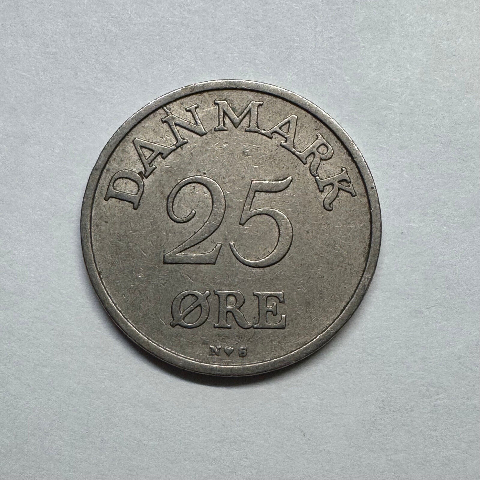 1955 Denmark 25 Ore - Beautiful Coin - #B-014