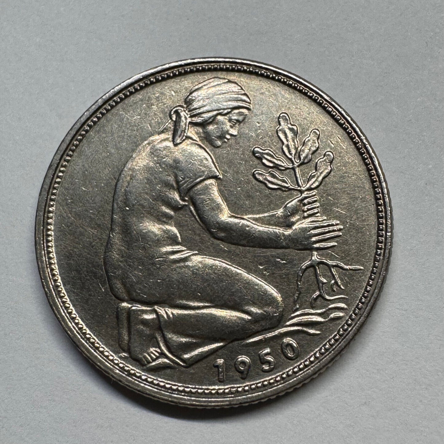 1950 Germany 50 Pfennig - Beautiful Coin - #B-054