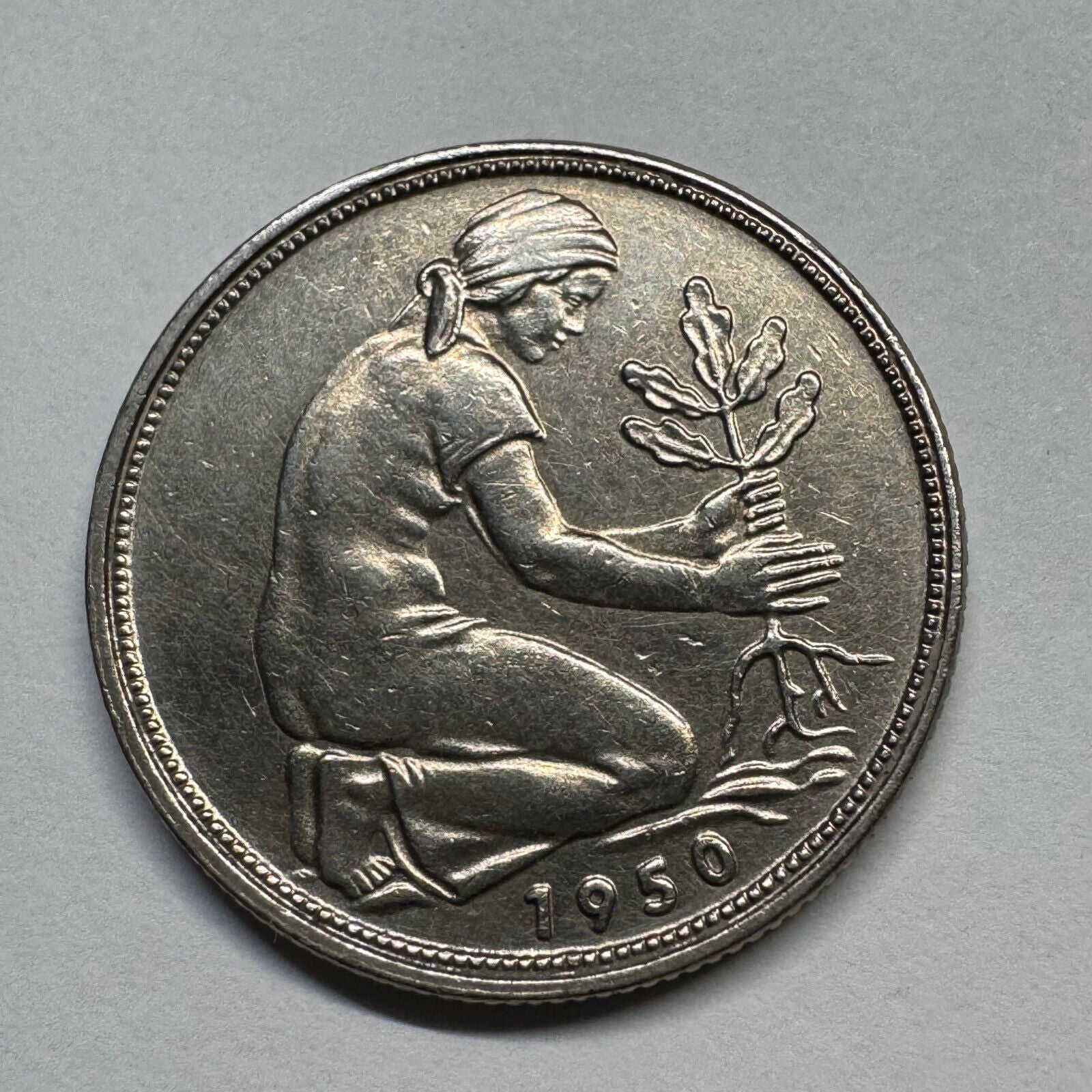 1950 Germany 50 Pfennig - Beautiful Coin - #B-054