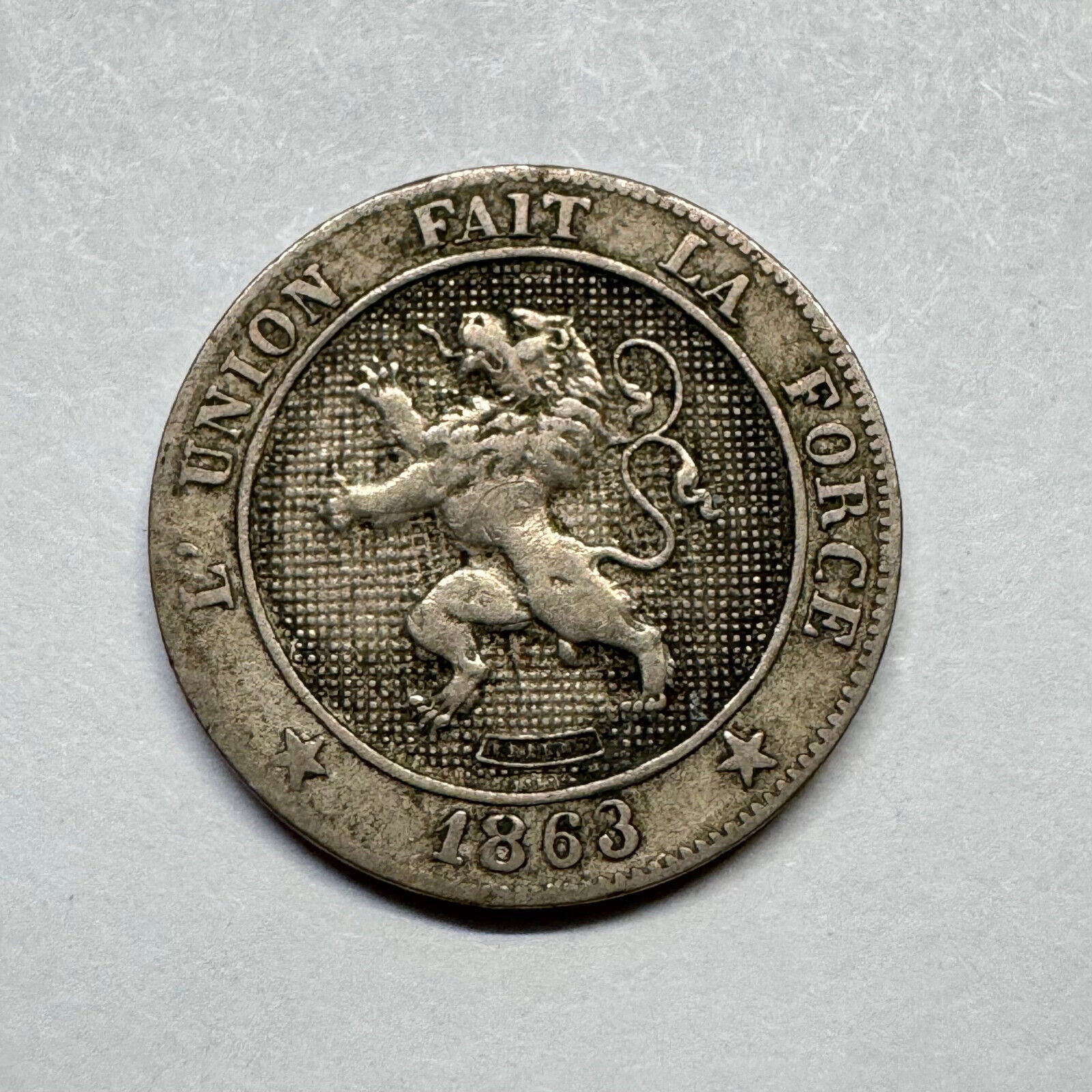 1863 Belgium 5 Centimes - Beautiful Coin - #B-002