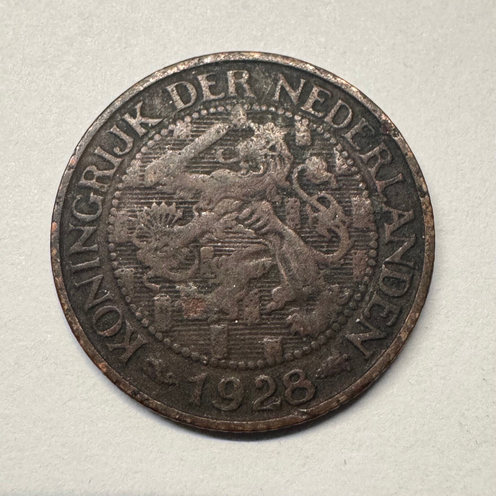 1928 Netherlands 1 Cent - Beautiful Coin - #B-047