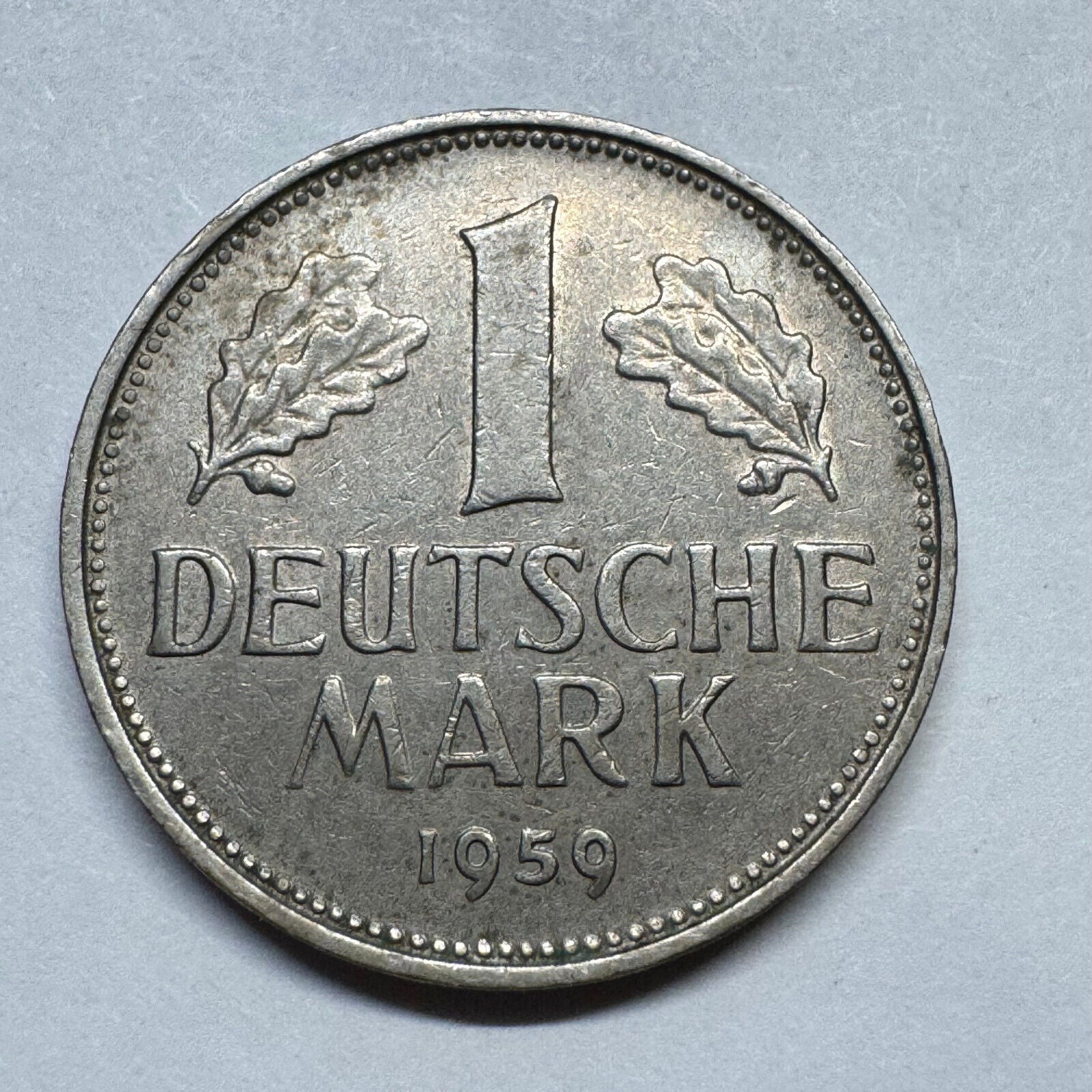 1959 Germany 1 Mark - Beautiful Coin - #B-002