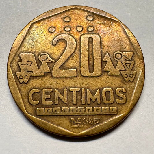1993 Peru 20 Centimos - Beautiful Coin - #A-027