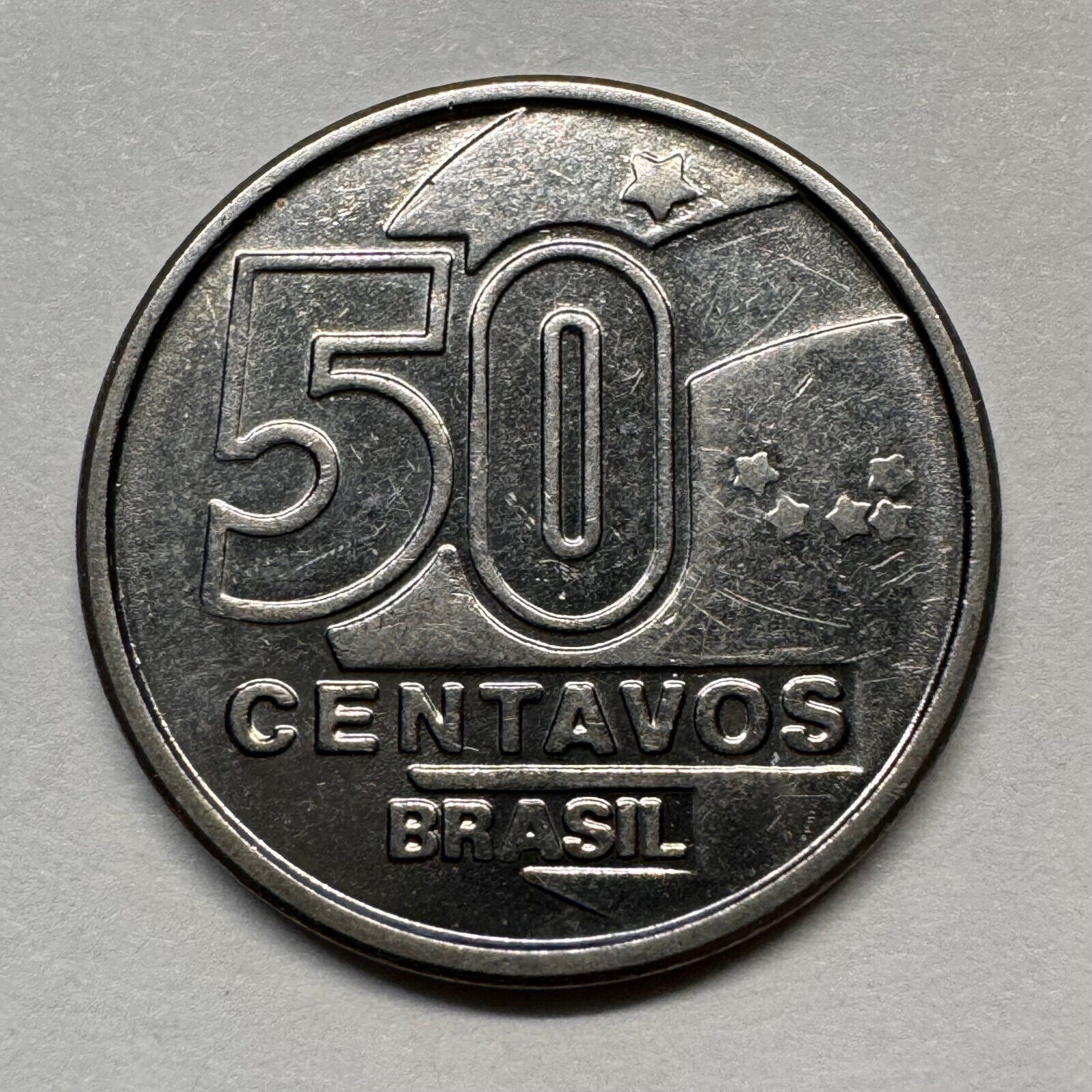1989 Brazil 50 Centavos - Beautiful Coin - #A-015