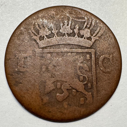 1834 Netherlands East Indies Indonesia 1 Cent/Duit - Beautiful Coin - #A-090