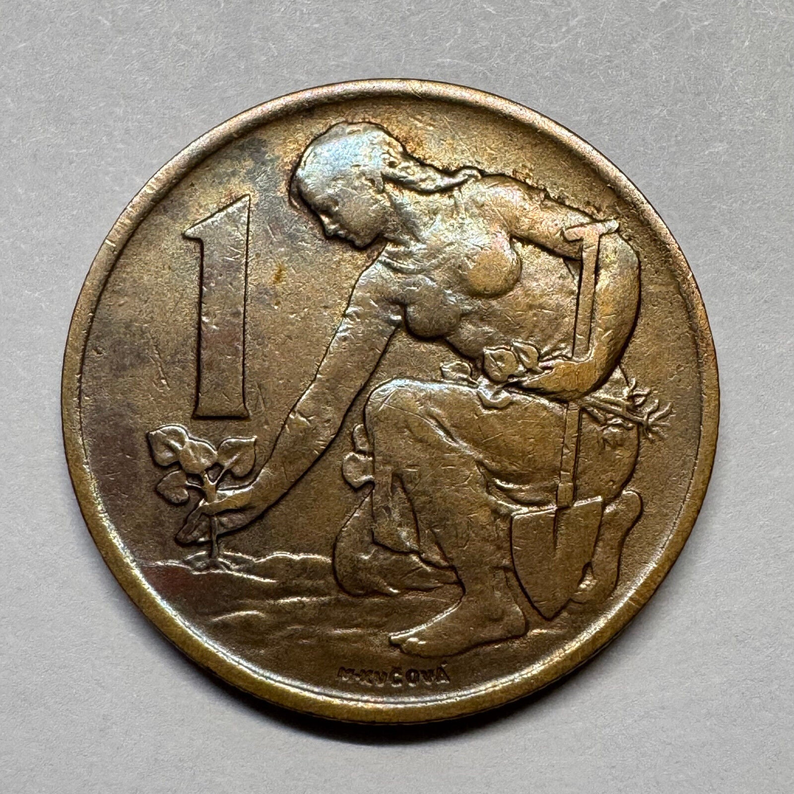 1970 Czechoslovakia 1 Koruna - Beautiful Coin - #B-027