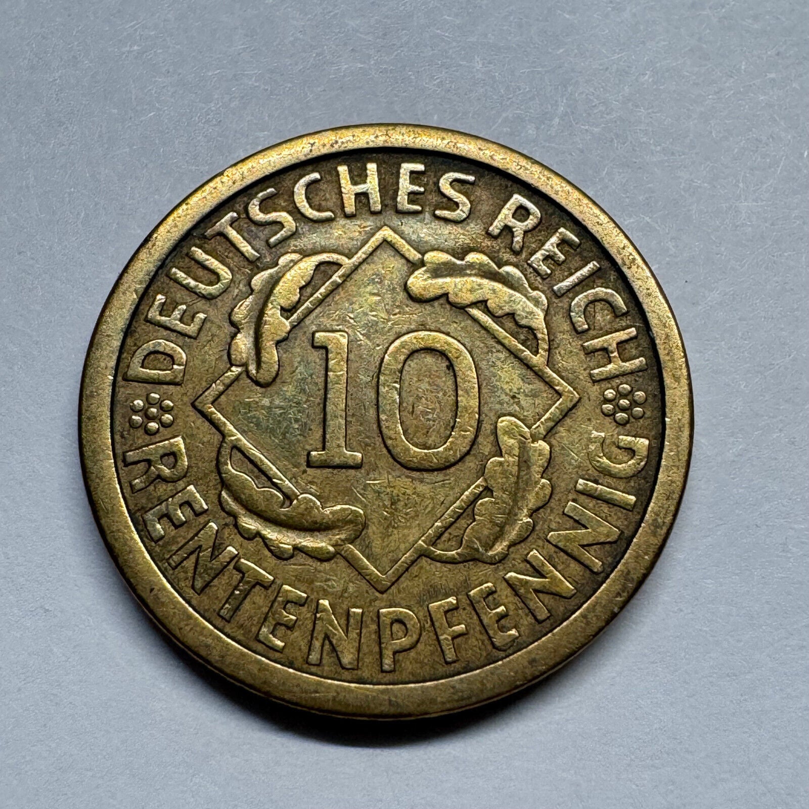 1924 Germany 10 Rentenpfennig - Beautiful Coin - #B-007