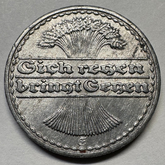 1921 Germany 50 Pfennig - Beautiful Coin - #A-087