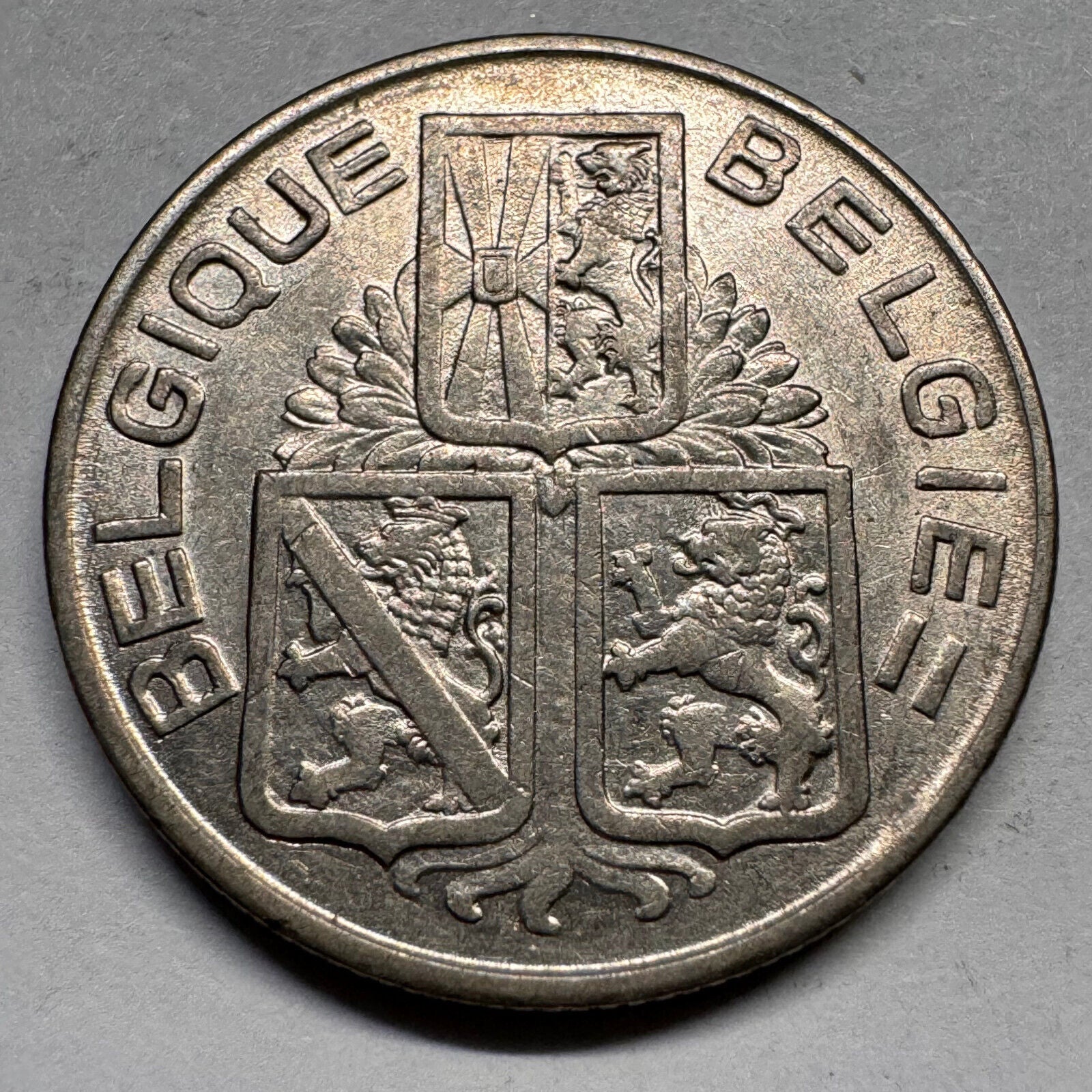 1939 Belgium 1 Franc - Beautiful Coin - #A-039