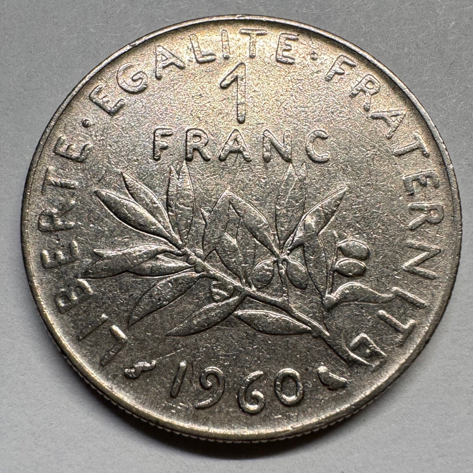 1960 France 1 Franc - Beautiful Coin - #A-054