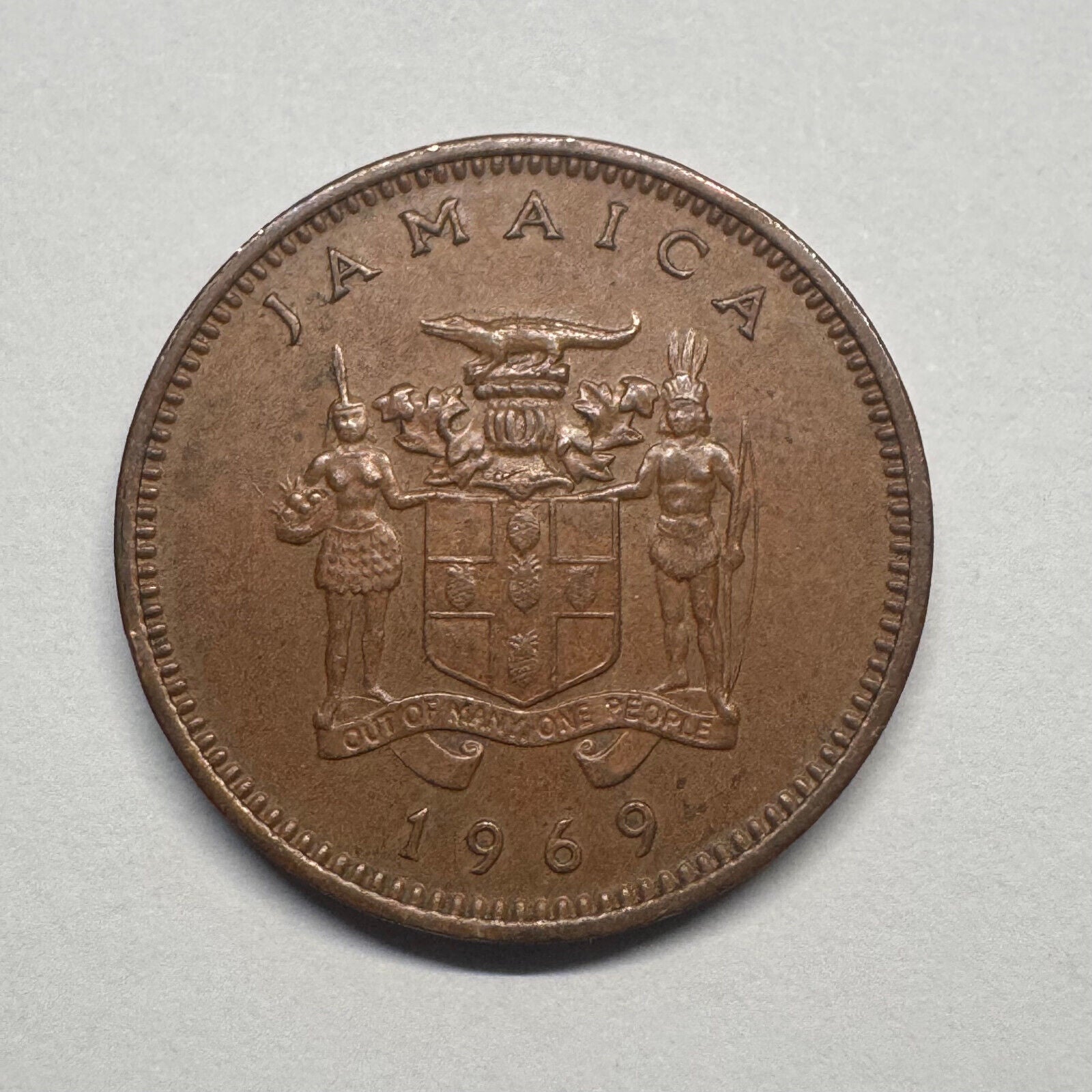 1969 Jamaica 1 Cent - Beautiful Coin - #B-047