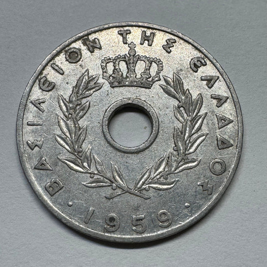 1959 Greece 20 Lepta - Beautiful Coin - #B-058