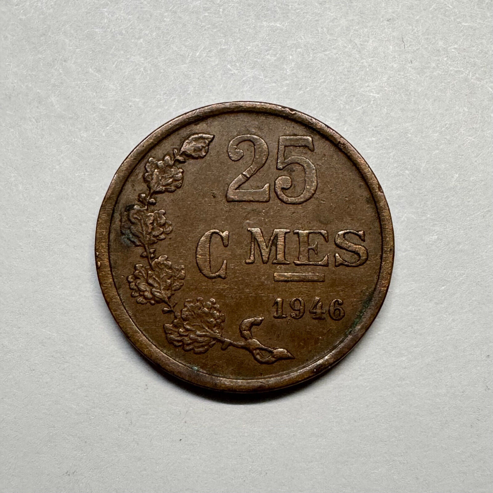 1946 Luxembourg 25 Centimes - Beautiful Coin - #B-007