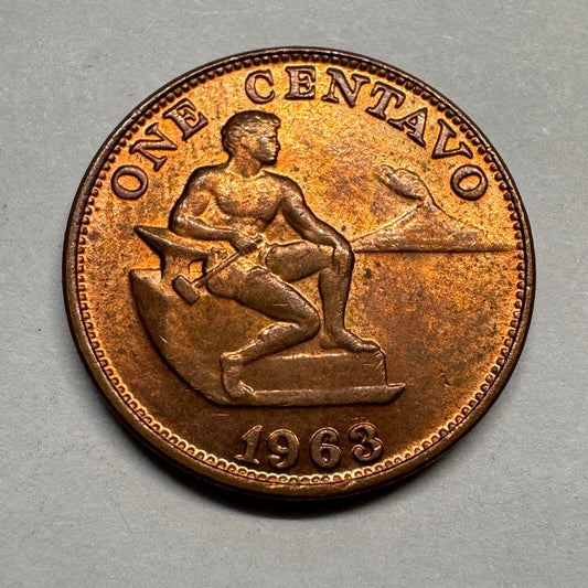 1963 Philippines 1 Centavo - Beautiful Coin - #A-015