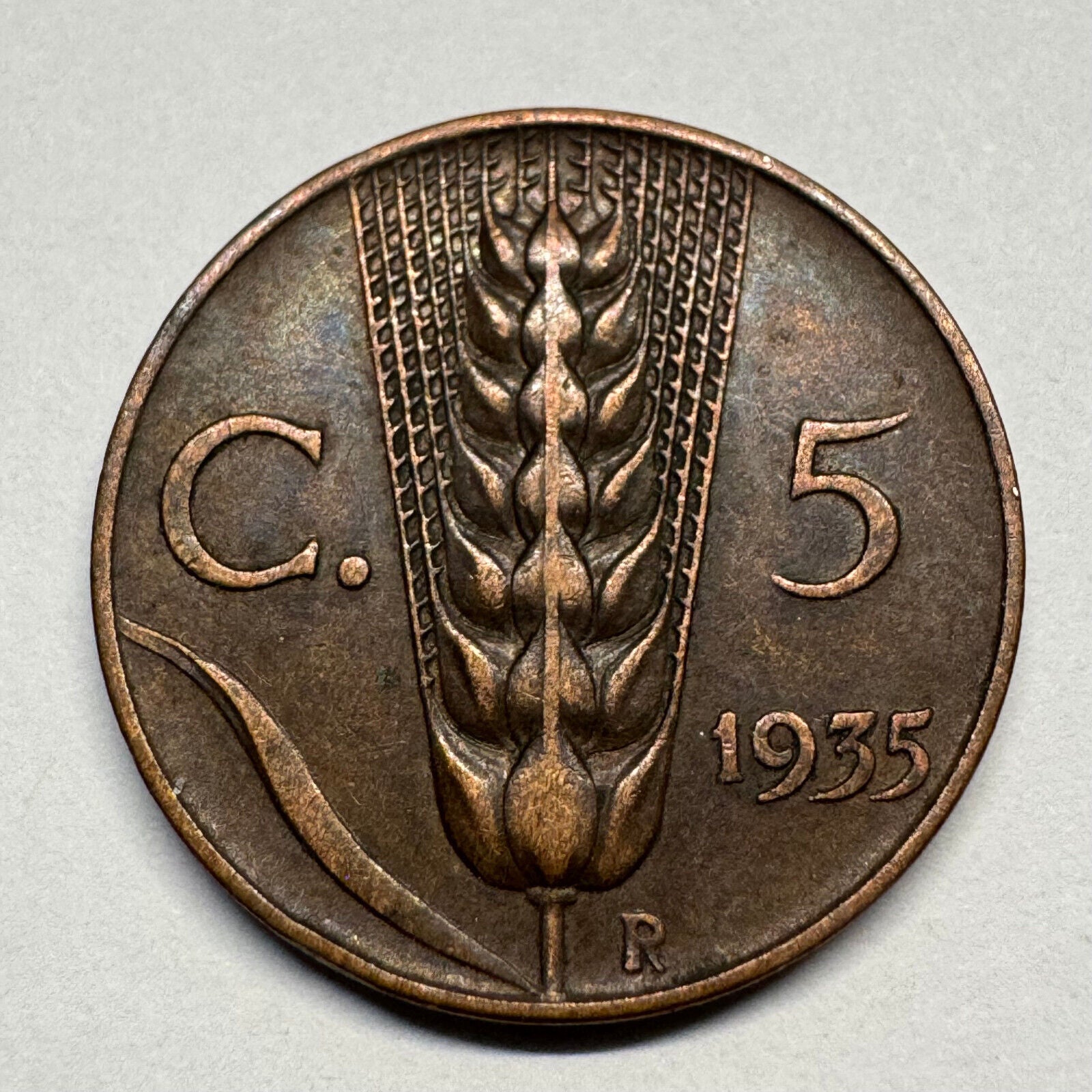 1935 Italy 5 Centesimi - Beautiful Coin - #B-055