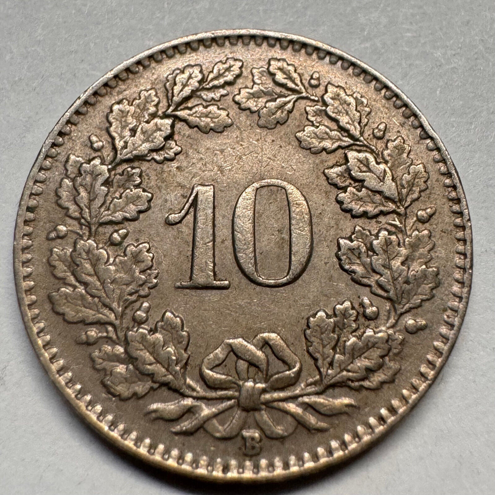 1944 Switzerland 10 Rappen - Beautiful Coin - #A-065