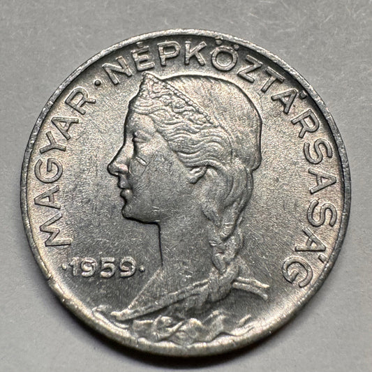 1959 Hungary 5 Filler - Beautiful Coin - #A-027