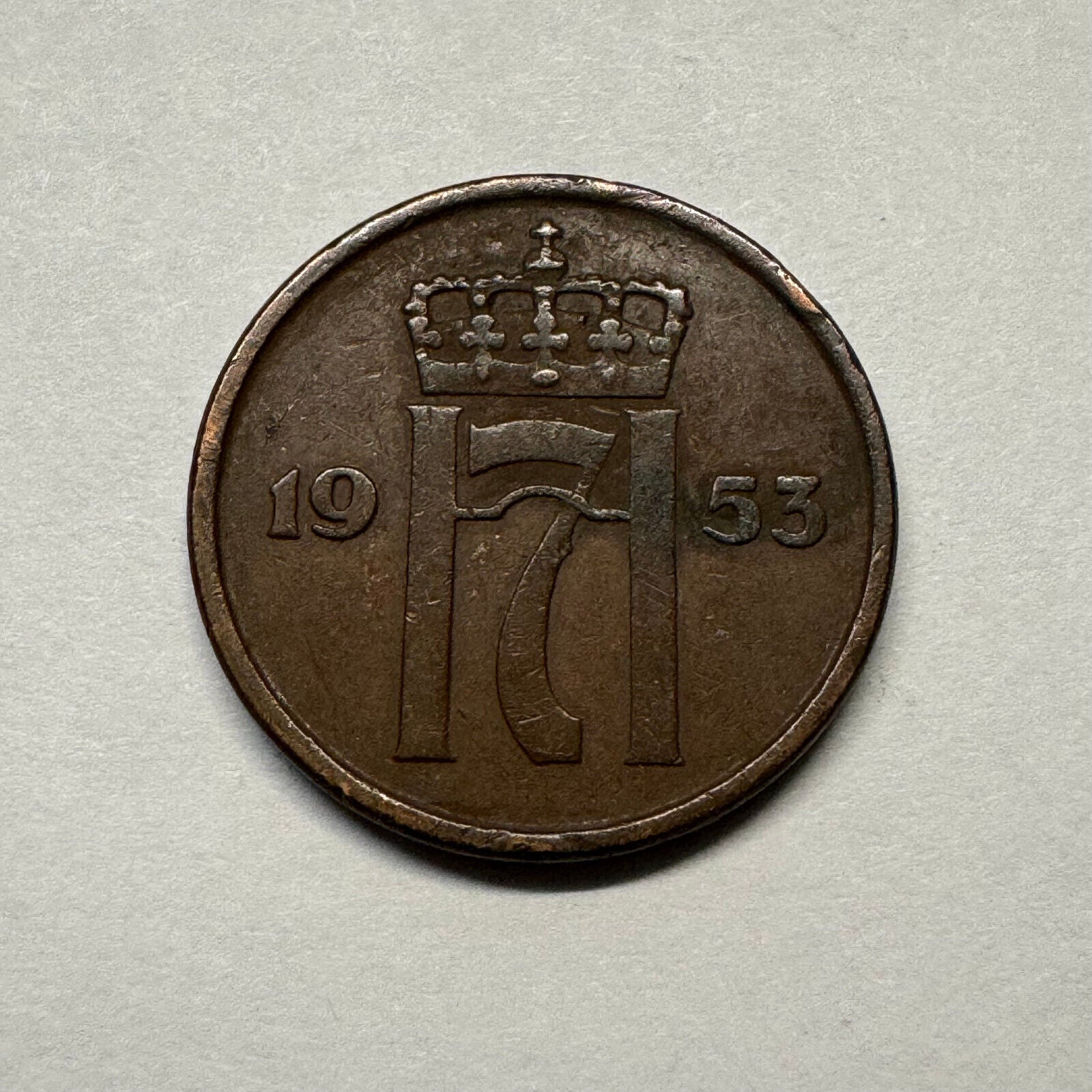 Noway 1953 2 Ore- Beautiful Coin - #A-005